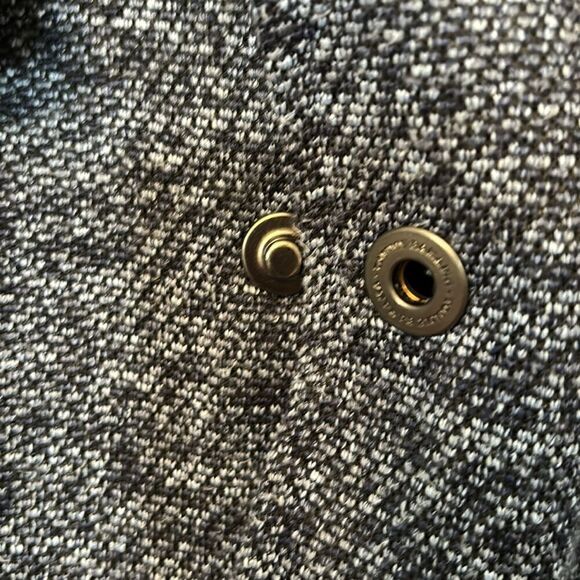 Tommy bahama EUC blue heathered snap button fleece lined jacket Size medium - Picture 5 of 6